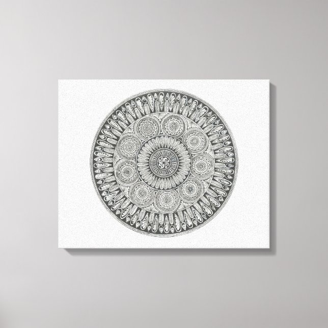 Toile Cercle Mandala (Recto)