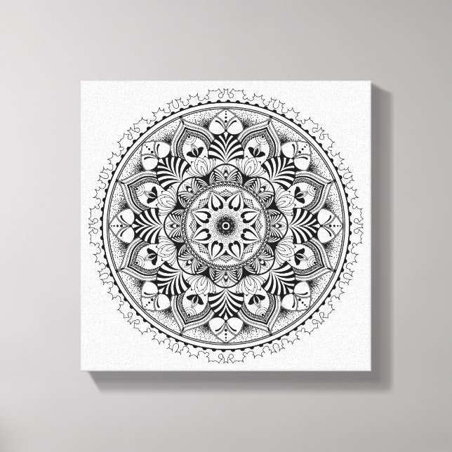 Toile Cercle Mandala 6 (Recto)