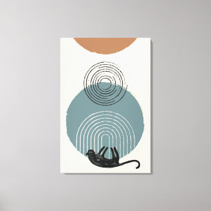 Toile Cercles Abstraits Cat 2 Canvas Imprimer