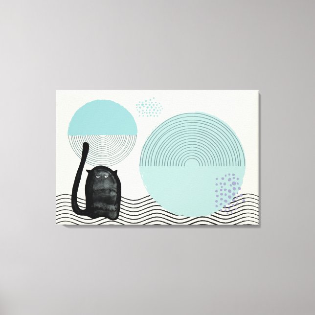 Toile Cercles Abstraits Cat 8 Canvas Imprimer (Recto)