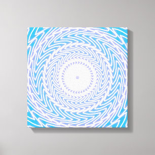 Toile Cercles bleu ciel motif