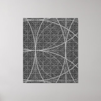 Toile Cercles de géométrie sacrés Fleur de vie