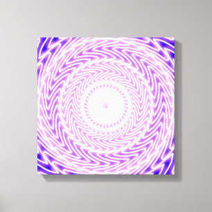 Toile Cercles violets lumineux motif