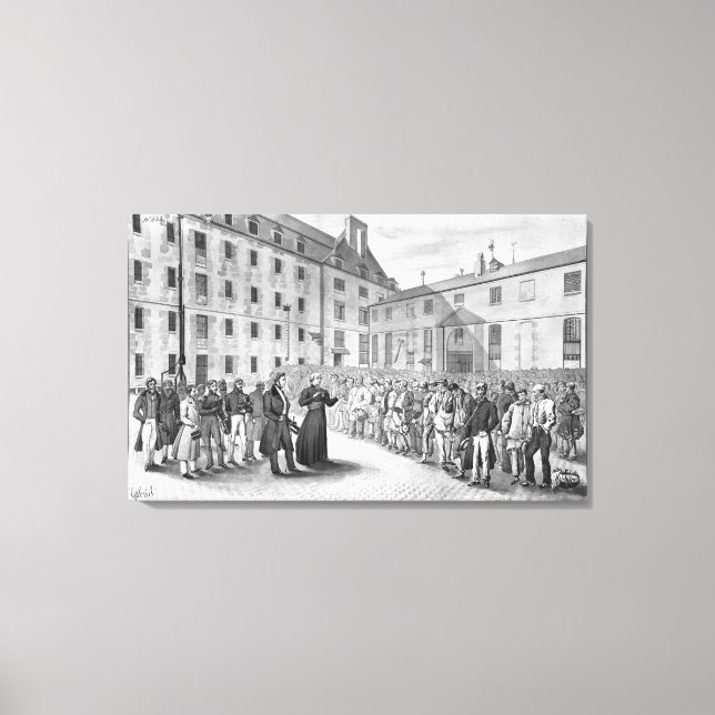 Toile Cérémonie avant le départ des condamnés (Recto)