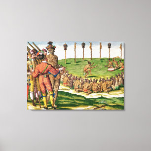 Toile Cérémonie indienne de victoire, de 'brevis