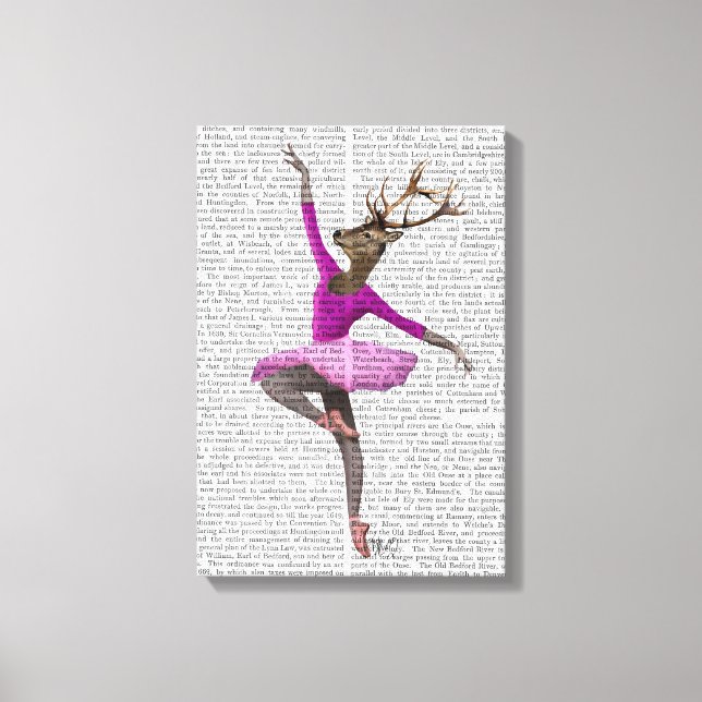 Toile Cerf de ballet en rose (Recto)