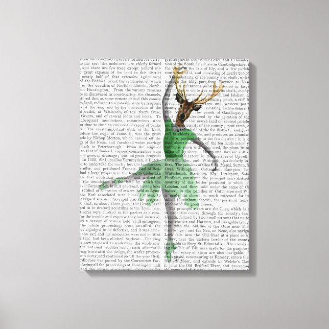 Toile Cerf de ballet en vert (Recto)