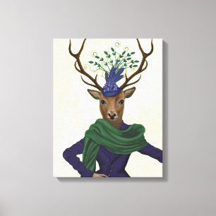 Toile Cerfs communs et Fascinator
