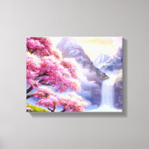 "Cerisiers sur la Riverbank I"