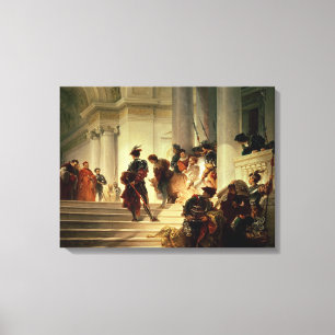 Toile Cesare Borgia quittant Vatican