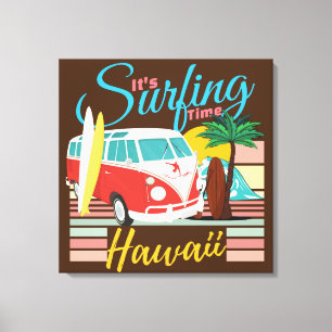 Toile C'est le temps du surf Hawaii - Summer Beach Vibes