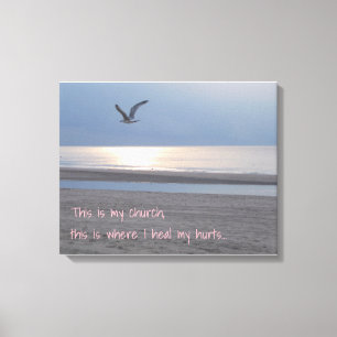 Toile C'est mon église _ Inspiration Citation Canvas