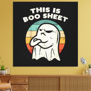 Toile C'est une feuille de fantôme Boo 