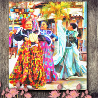 Ceviche Danseuses du Festival Mexicain 2549 Art