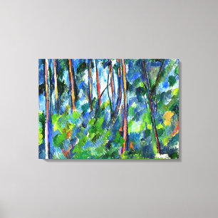 Toile Cézanne - Dans les Bois, célèbre peinture