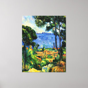 Toile Cezanne - Vue de l'Estaque