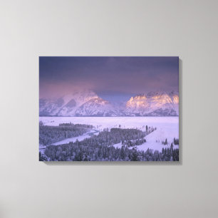 Toile Chaîne Teton depuis Snake River Overlook, Grand