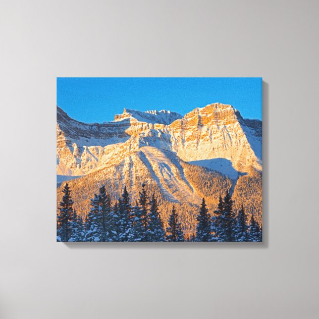 Toile Chaîne Waputik dans les Rocheuses canadiennes (Recto)