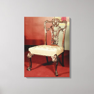 Toile Chaise, conception de "directeur" de Chippendale,