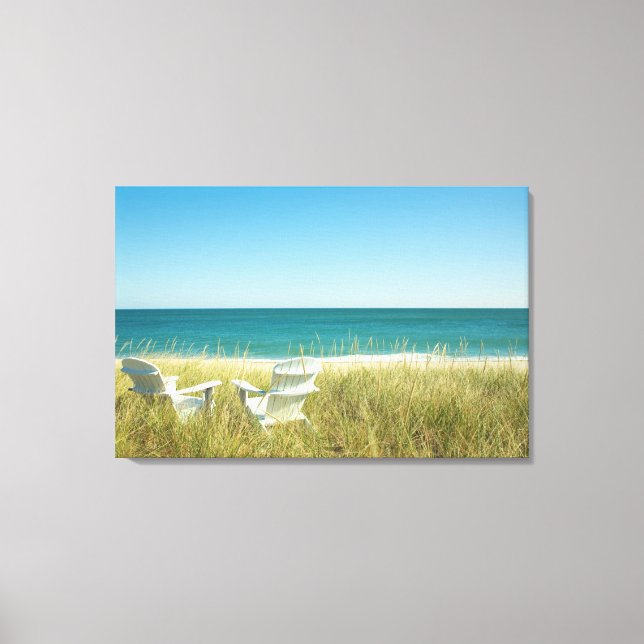 Toile Chaises Adirondack dans les Dunes (Recto)