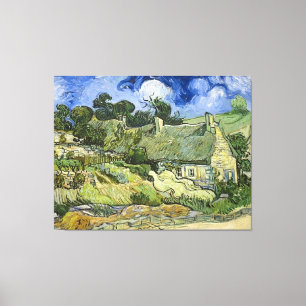 Toile Chalets de Van Gogh à Cordeville (1890)