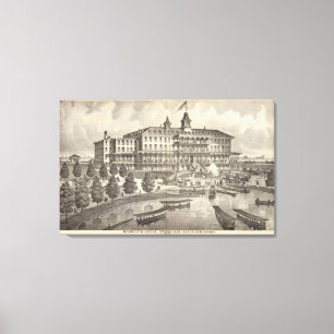 Toile Chambre de Monmouth, plage de lac spring, New
