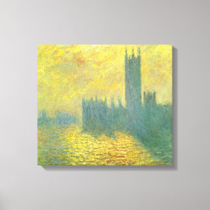 Toile Chambres du Parlement, Stormy Sky par Claude Monet