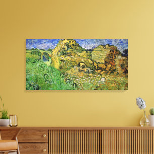 Toile Champ avec meules de blé par Vincent van Gogh