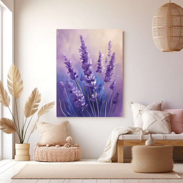 Toile Champ de lavande à peinture à l'huile (Créateur téléchargé)
