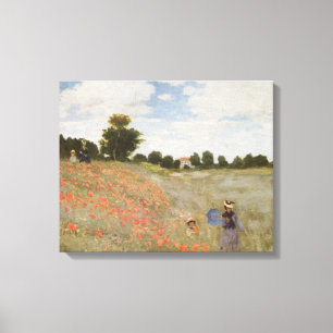 Toile Champ de pavots Claude Monet