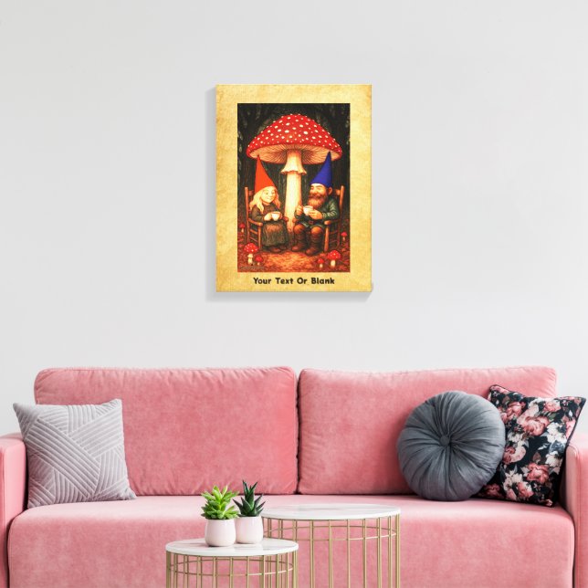 Toile Champignons et Gnomes d'Amanita (Insitu(Salon))