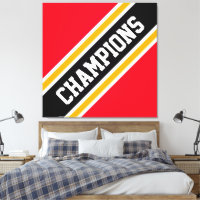 CHAMPIONS Athlétisme Gras Bright Red Black Stripes