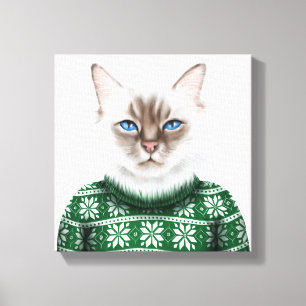 Toile Chandail de chat de Kitty