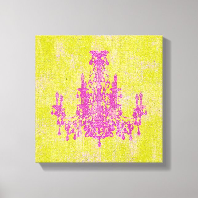 Toile Chandelier de coco ~ CHANGER DE COULEUR 12x12,75"  (Recto)