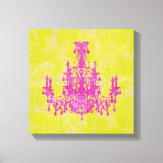 Toile Chandelier de coco ~ CHANGER DE COULEUR 12x12,75"  (Recto)