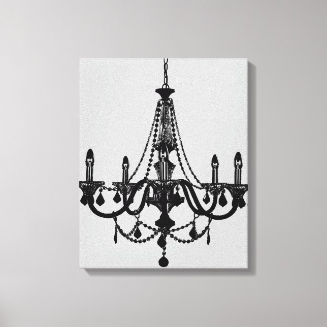 Toile Chandelier noir (Recto)