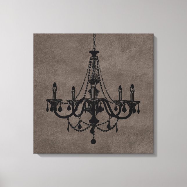 Toile Chandelier noir (Recto)