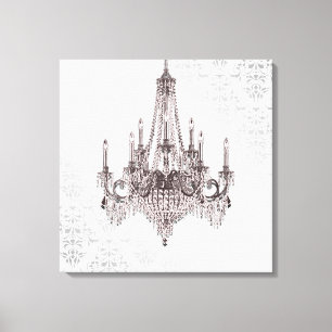 Toile Chandelier rose