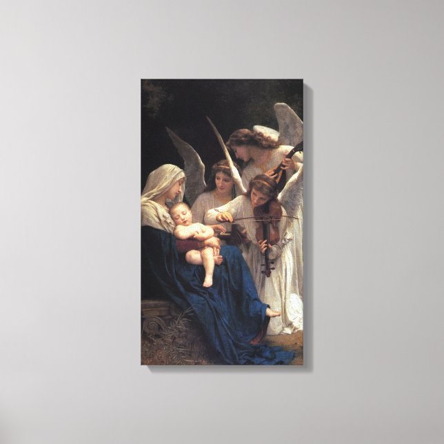Toile Chansons des anges de Bougeureau (Recto)