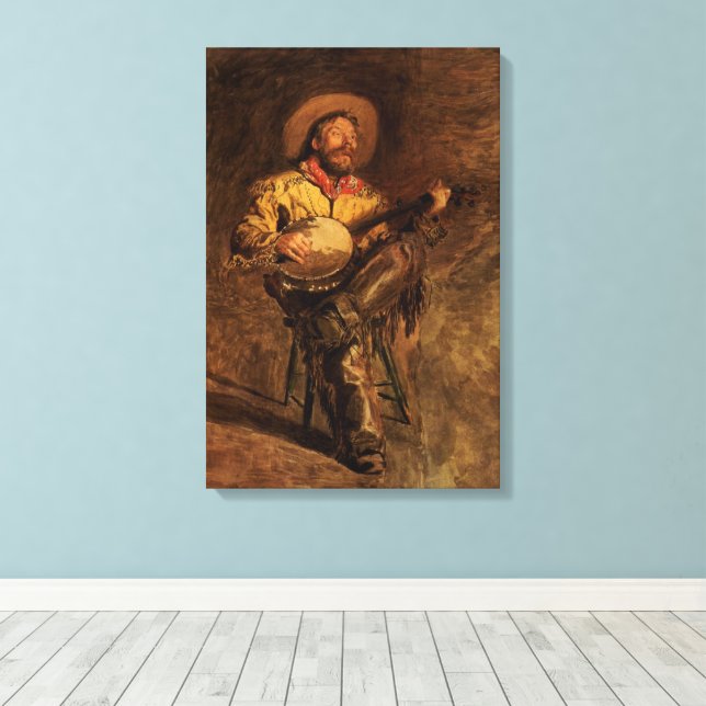 Toile Chant de cow-boy vintage par Thomas Eakins (Insitu (Plancher de Bois))