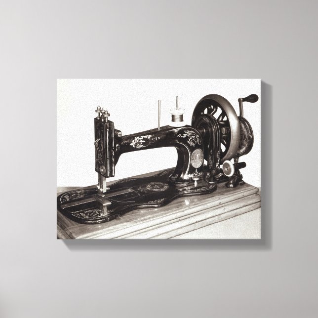 Toile Chanteur 'Nouvelle Famille' machine à coudre, 1865 (Recto)