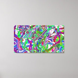 Toile Chaos Abstrait Art coloré