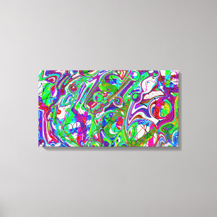 Toile Chaos Abstrait Art coloré