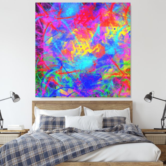 Toile Chaos de couleurs (Insitu(Chambre))