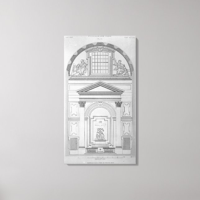 Toile Chapelle de la Pieta à Saint Pierre (Recto)