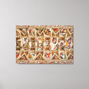 Toile Chapelle Sixtine Plafond par Michel-Ange