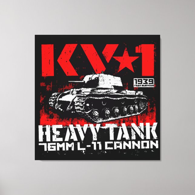 Toile Char lourd soviétique KV-1 (Recto)