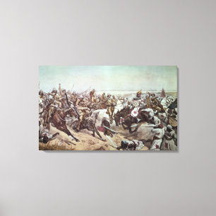 Toile Charge de 21ème Lancers à Omdurman 2