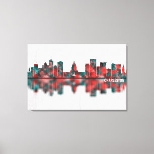 Toile Charleston West Virginia Skyline
