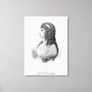 Toile Charlotte von Stein, née von Schardt, fin